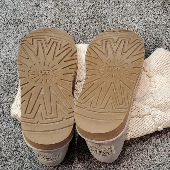 Ugg Australia Women 5879 Sweater Cardi Short Ankle Shoes boots sz 8 - Picture 3 of 6